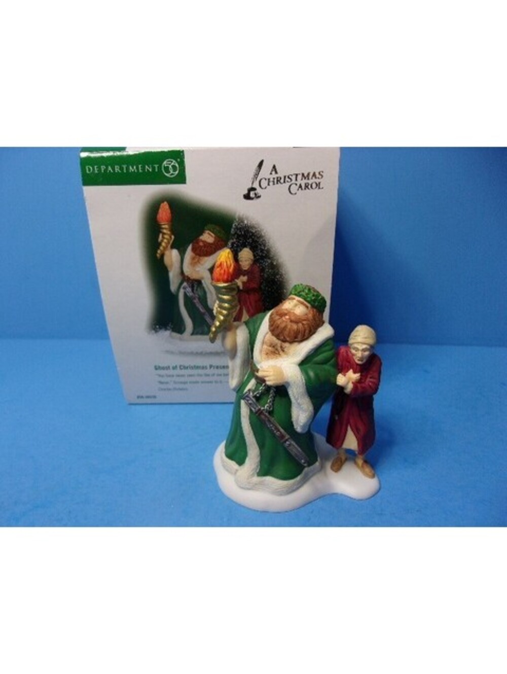 Dept 56 Ghost of Christmas Present Visits Scrooge #58538 Dickens Village Retired